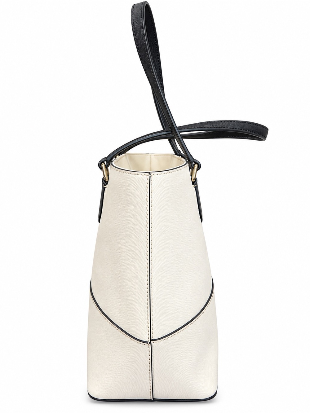 kate spade Cream and Black Saffiano Leather Tote - Picture 5 of 8